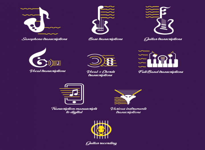 Professional Music Transcription All Instruments