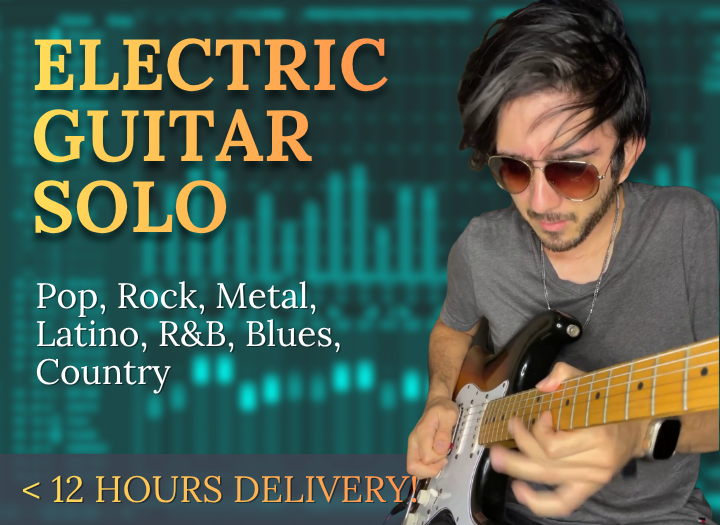 Electric Guitar Solo for your song, 1 Day Delivery
