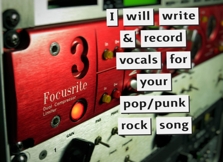 Professional Pop / Punk / Rock Vocal Performance – Topliner & Session Singer