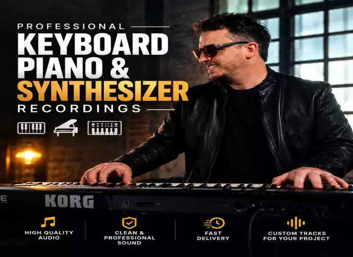 will record  piano and synths for your track