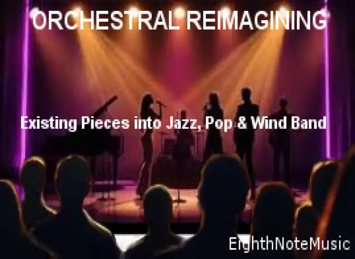 I Will Reimagine and Re-Orchestrate Existing Pieces into Jazz, Symphonic Pop or Wind Band