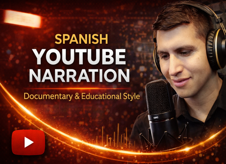 I will narrate your YouTube, Explainer or Podcast in Neutral Spanish