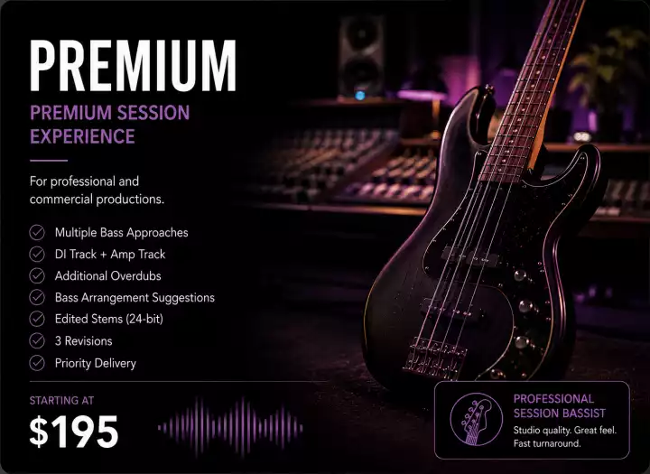 PREMIUM PACKAGE - Premium Session Experience