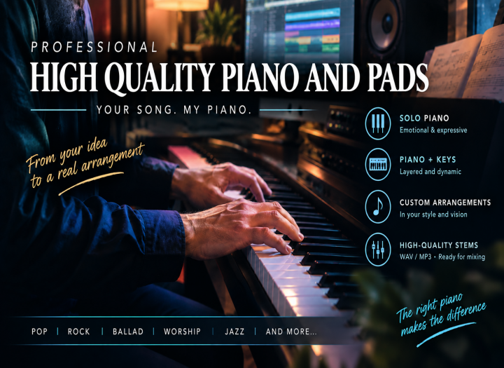 High-Quality Piano and Pads Tracks for Your Project
