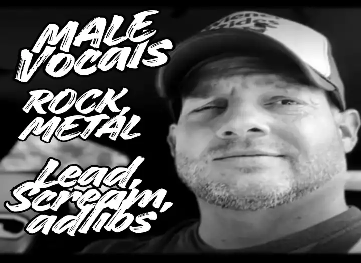 Male rock vocals Clean, Gritty, scream