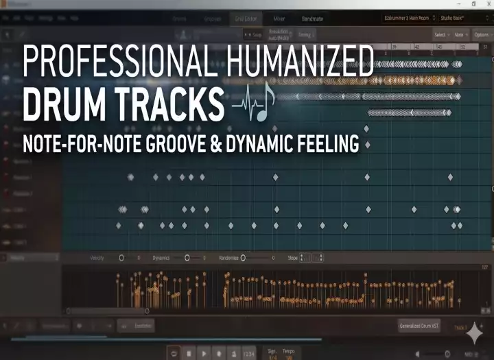 Professional Humanized MIDI Drums and Realistic Drum Programming