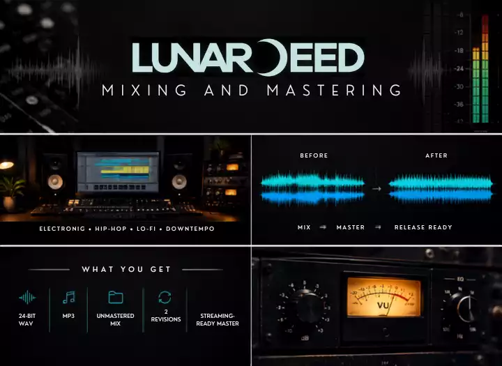 I Will Mix & Master Your Electronic, Hip-Hop or Alternative Track Using Analog Gear