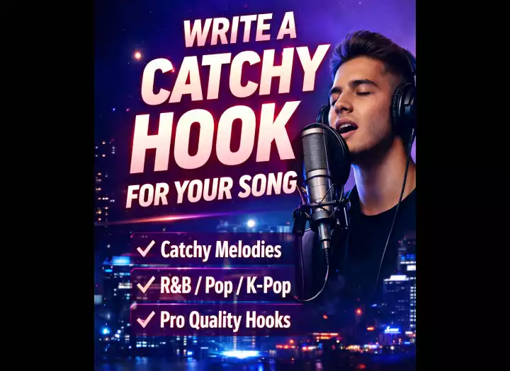 I will write and record a catchy hook for your song