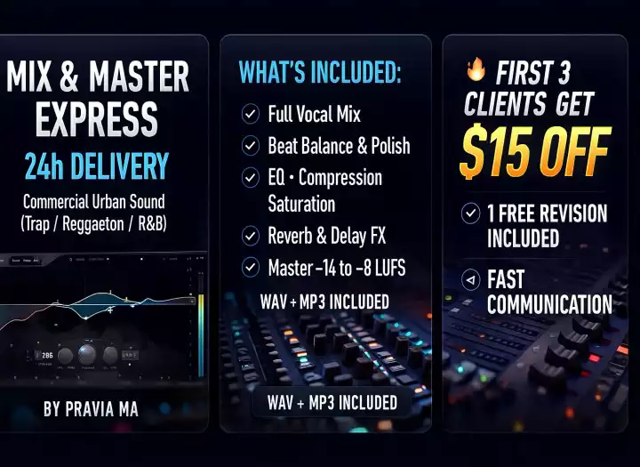 PRO Mix & Master Express - 24hs Delivery Industry quality