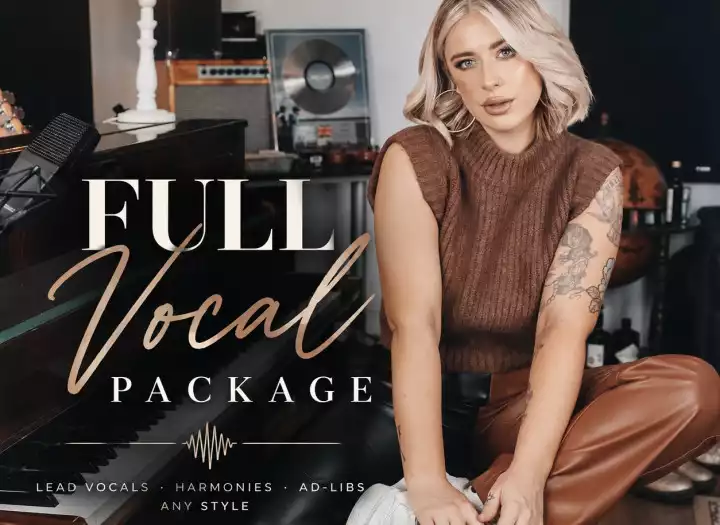 Professional female vocalist - lead vox, harmonies, bv’s & ad-libs in any style