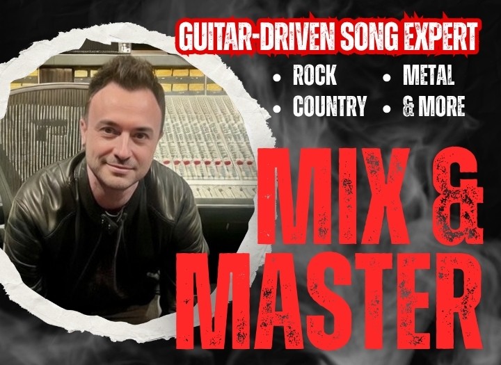 Expertly mix & master your guitar-driven song