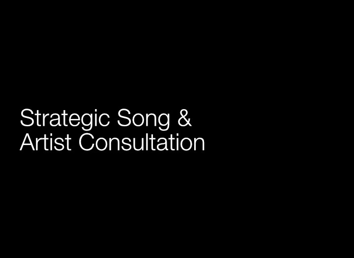 Strategic Song & Artist Consultation
