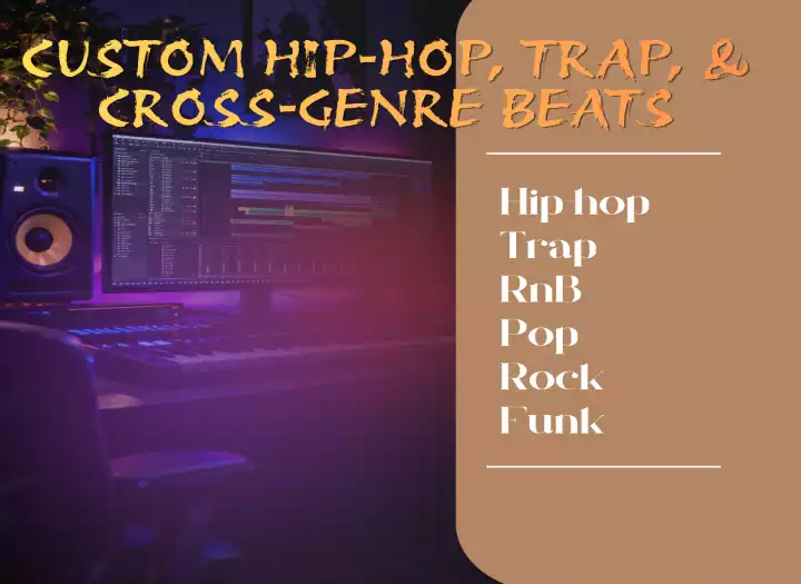 I will produce a custom, industry-ready Trap or Hip-Hop beat with a unique sonic identity