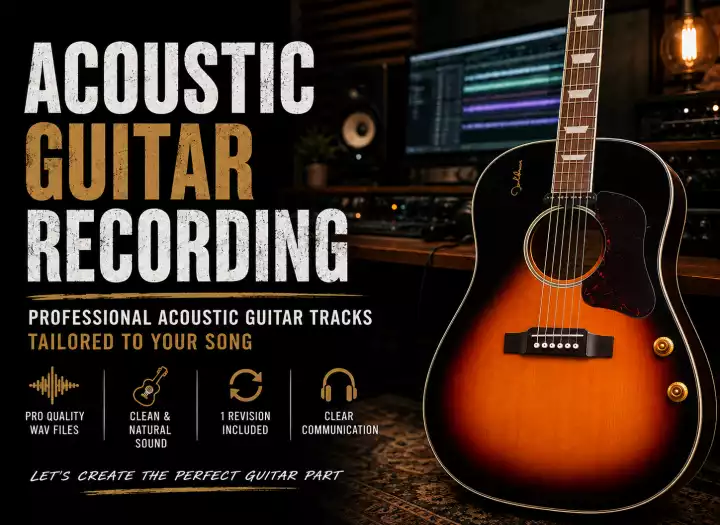 Professional Acoustic Guitar Recording for Your Song