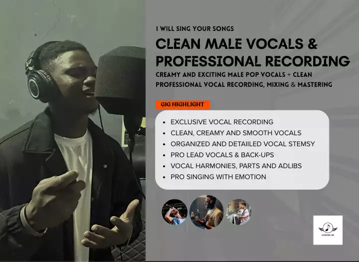 MALE VOCALS (RAW STEMS + MIXING AND MASTERING)