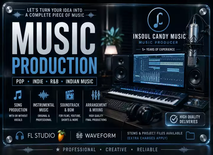 I will produce, arrange and complete your song or create original music