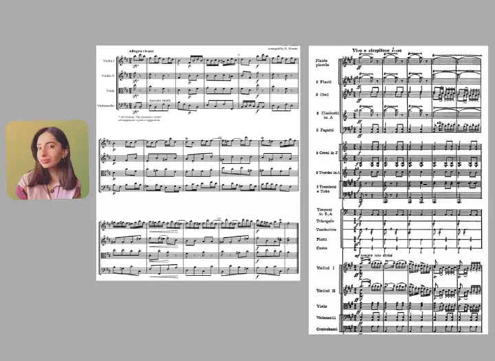 Professional Sheet Music Adaptation, Piano Reduction & Score Editing (Sibelius)