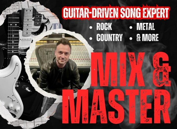 Expertly mix & master your guitar-driven song