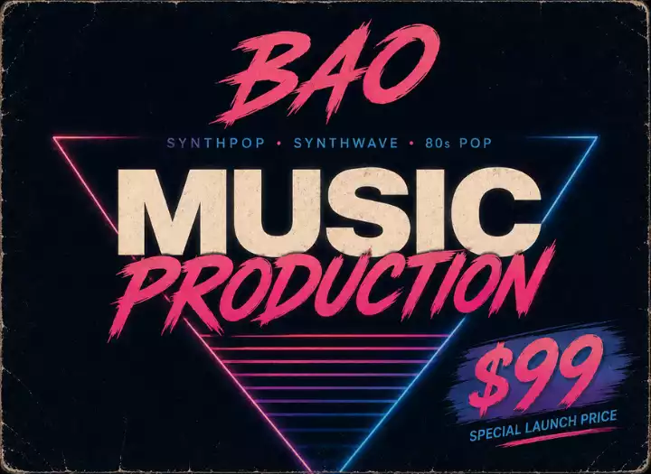 LIMITED LAUNCH OFFER – Full Synthpop / Synthwave production from your vocals or demo