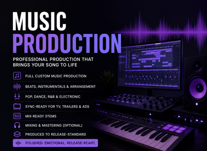 Professional Music Production for Artists, Songwriters & Sync Projects