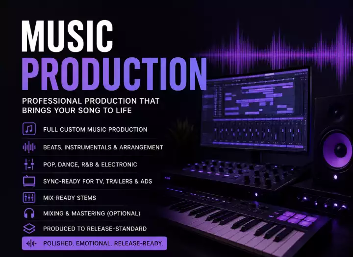 Professional Music Production for Artists, Songwriters & Sync Projects
