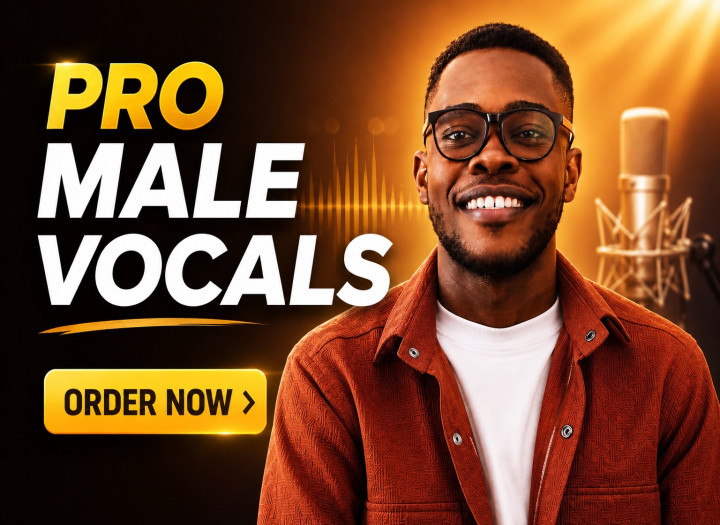 Professional Male Vocals for Pop, Rock, R&B, EDM, Soul, Gospel & more