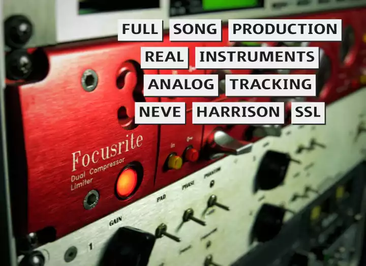 Pro Analog Production | Real Drums & Instruments | Neve-SSL-Harrison