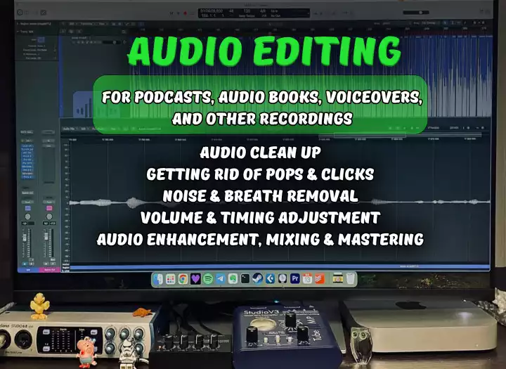 Professional Audio Editing & Post-Production for Voiceovers and Podcasts