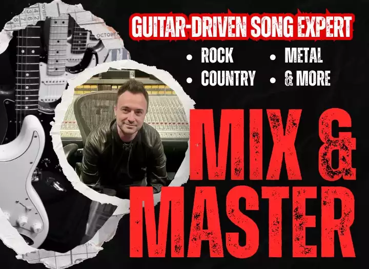 Expertly mix & master your guitar-driven song