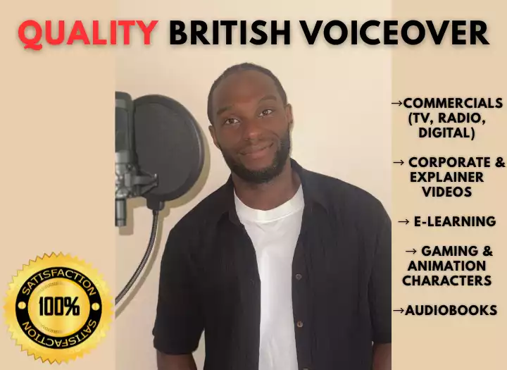 URBAN BRITISH UK MALE VOICE OVER FOR ADVERTS, AUDIOBOOKS, TRAILERS & ANIMATION CHARACTERS