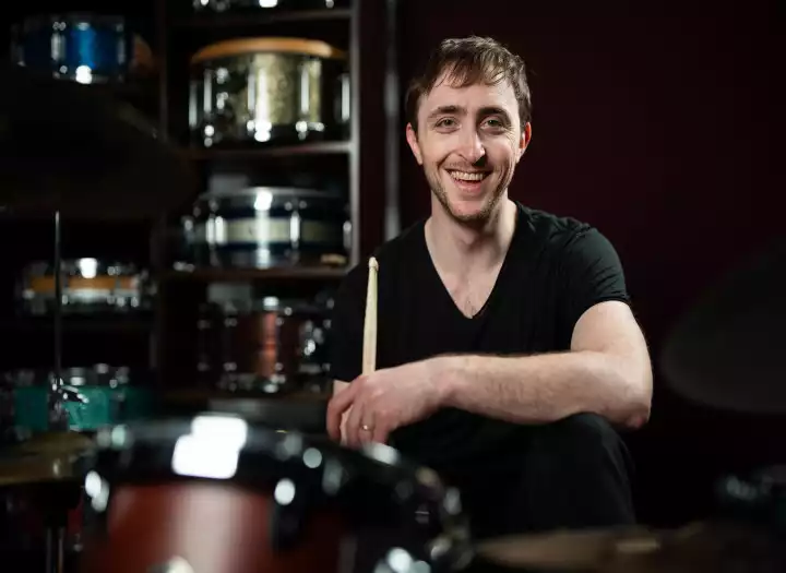 Session Drums at a Pro Studio