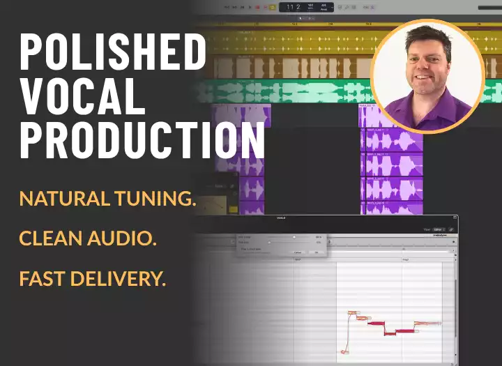 Clean, Natural-Sounding Vocals for Indie, Rock & Singer-Songwriter | 24-Hour Delivery