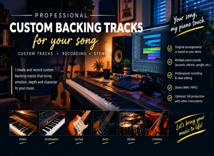 Custom Backing Tracks for your song or project