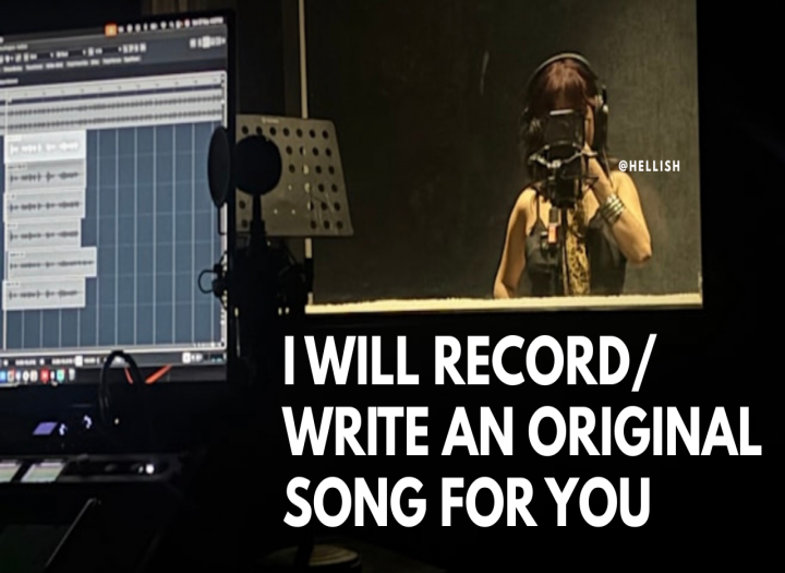 I will write/record professional female vocals for your song. ROCK/POP/EDM/RAP