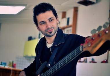 Double bass lines by a pro musician w 15 years live shows experiences in different styles Jazz, swing, balkan, funk, hip-hop, songwriting 