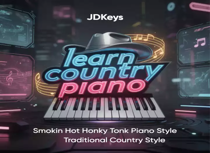 30 Minute Session. Professional Level Country / Honky Tonk Piano Lessons. Learn from a Nashville Pro.