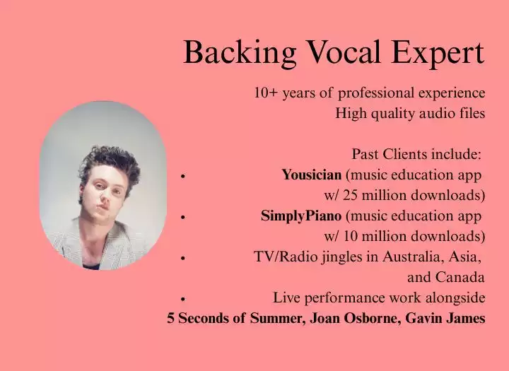 Backing Vocals For Your Song Basic Package