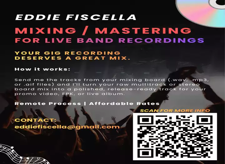 MIXING & MASTERING FOR LIVE BAND RECORDINGS