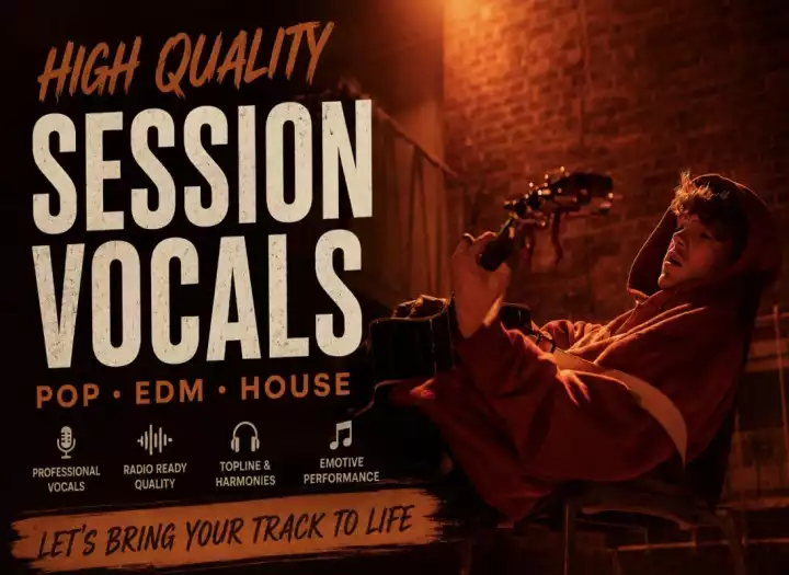 Experienced male vocalist pop/house/edm NEW TO AIRGIGS SALE FIRST 5 ONLY