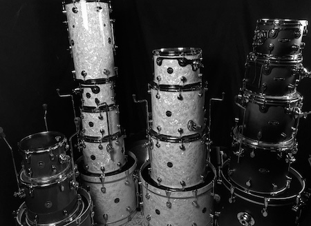 Full drumkit with percussion overdubs