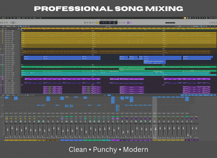 Professional Song Mixing – Clean, Punchy, Streaming-Ready