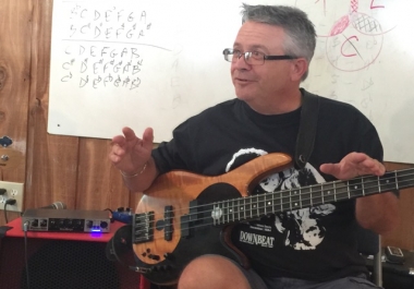 Bass lessons via Zoom or Skype