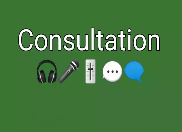 Consultation: mixing, mastering, editing, production, arrangement
