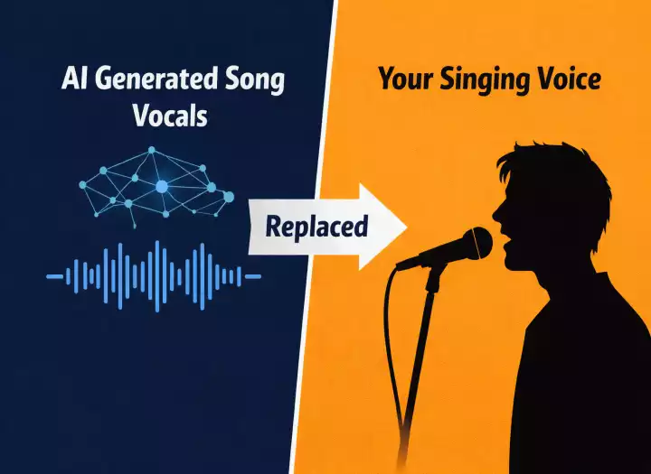 Replace Suno generated vocal with YOUR VOICE