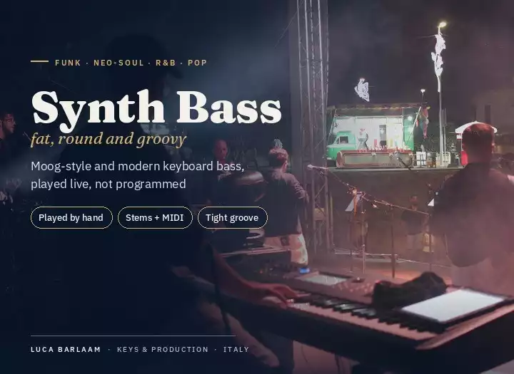 Groovy Synth Bass Lines for Funk, Neo-Soul, R&B and Pop