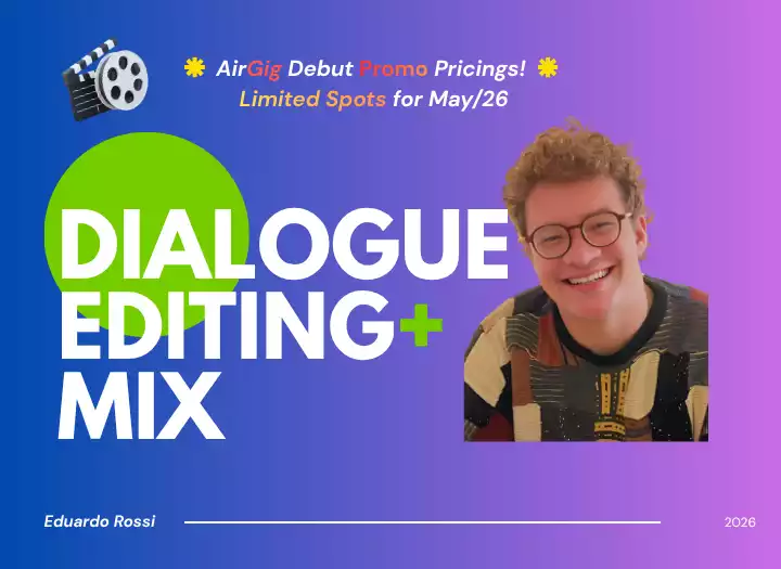 Professional dialogue editing & mix for your short film