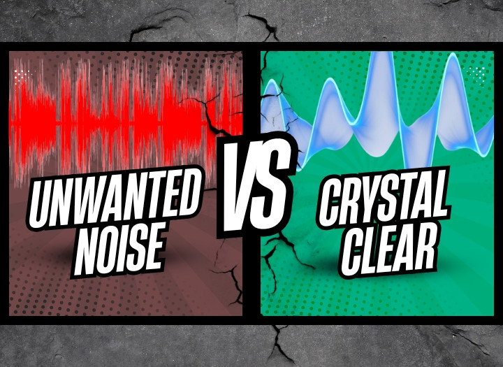 Remove unwanted background noise/artifacts from audio track or podcast