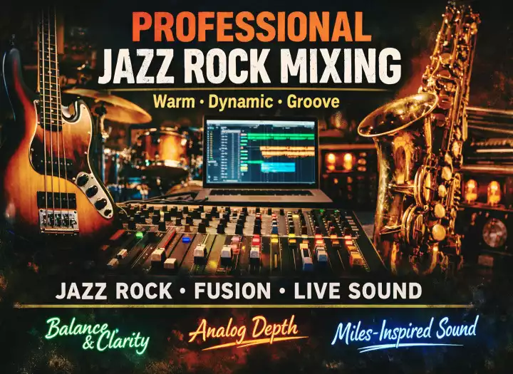 Passionate Jazz Rock/ Fusion / Free Jazz Mixing - Warm, Dynamic & Musically Oriented