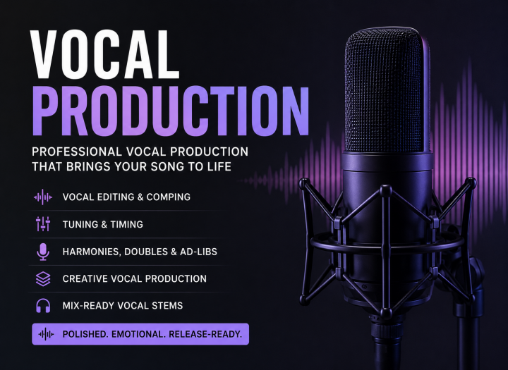 Professional Vocal Production, Editing & Arrangement
