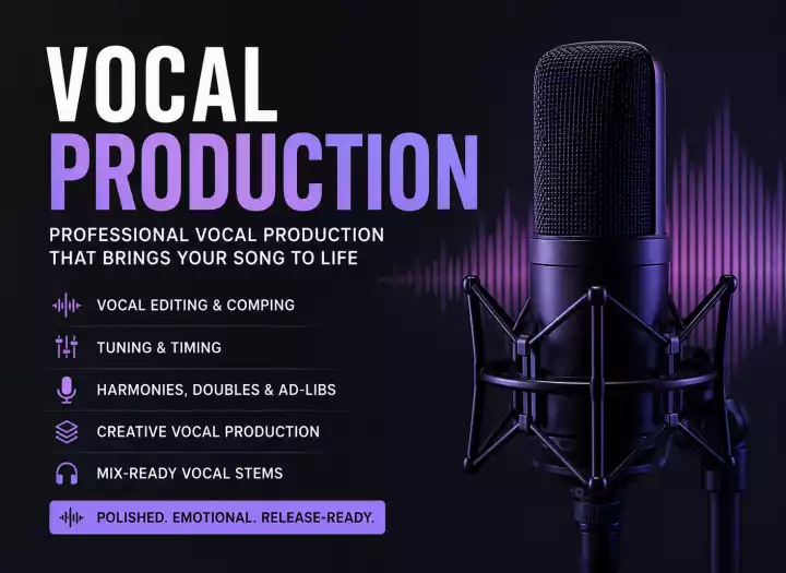 Professional Vocal Production, Editing & Arrangement